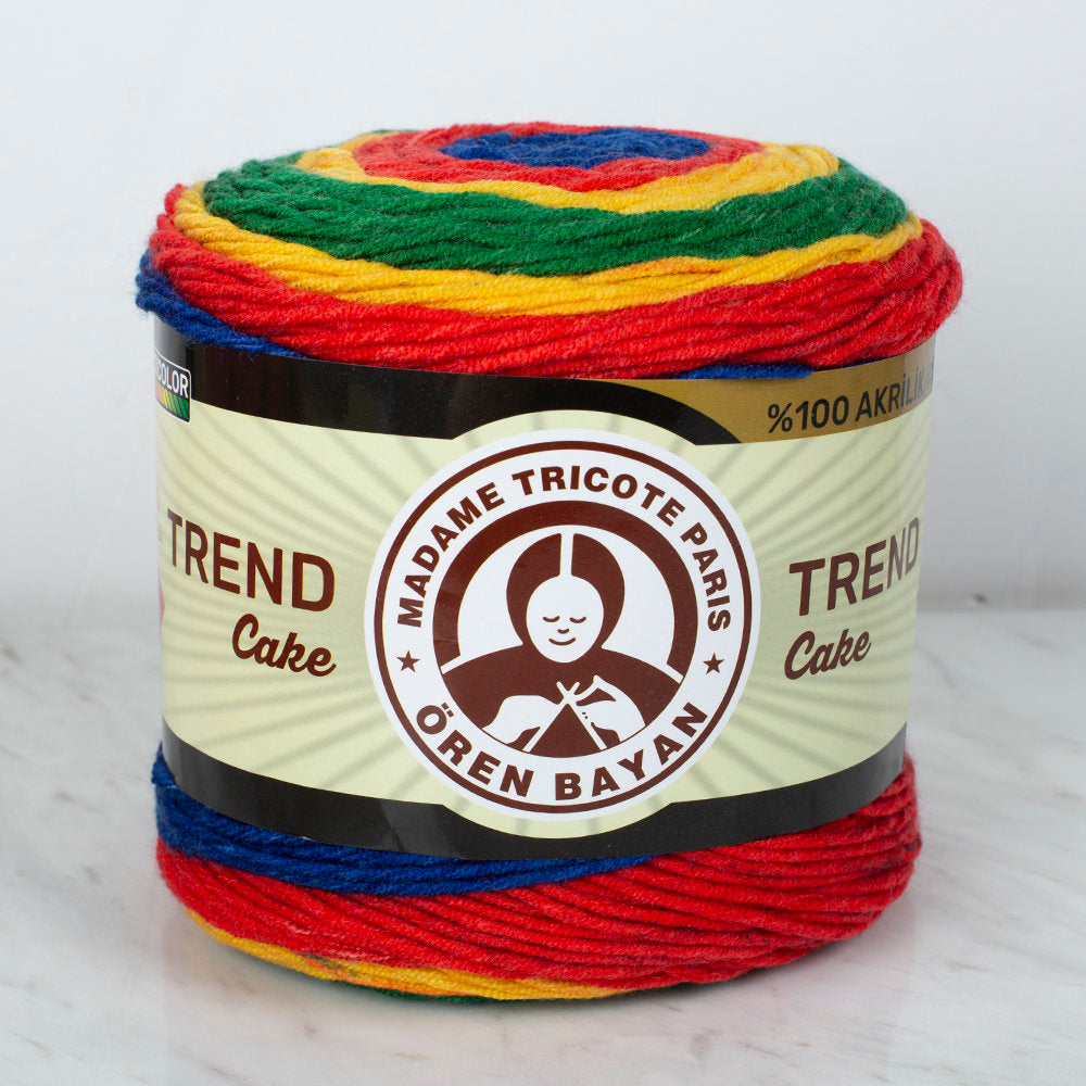 Örenbayan Trend Cake Batik 200 gr Ebruli El Örgü İpi - 620